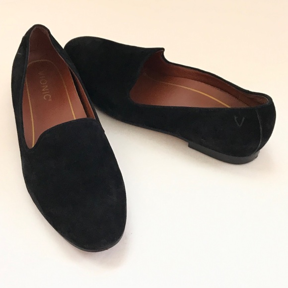VIONIC Willa Suede Ballet Flat Slip On Loafer Black Women’s Size 8.5 - Picture 13 of 16